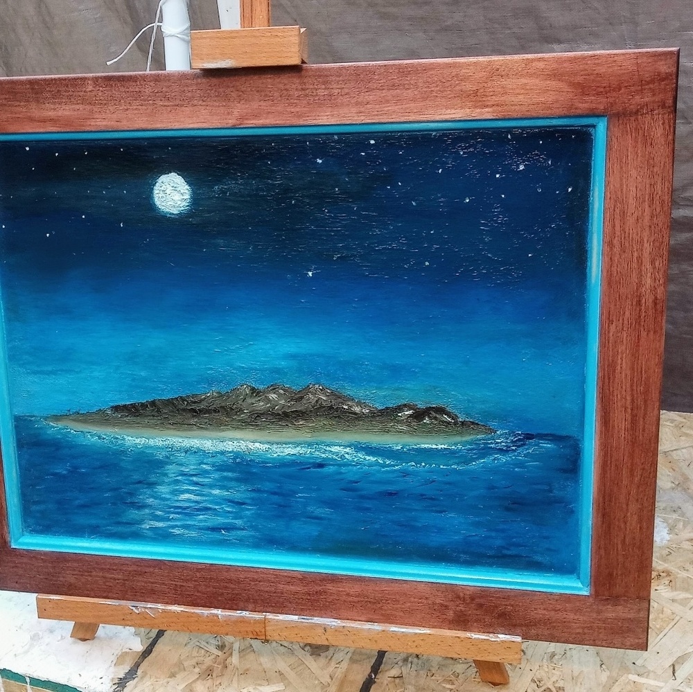 Oil painting- Green Art ... No scamers please